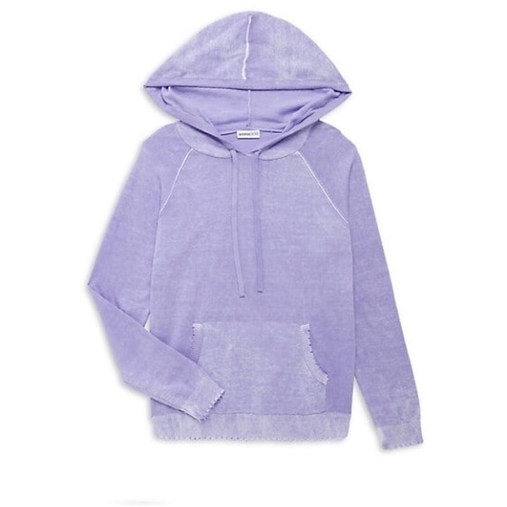 Minnie Rose Lilac Distressed Hoodie